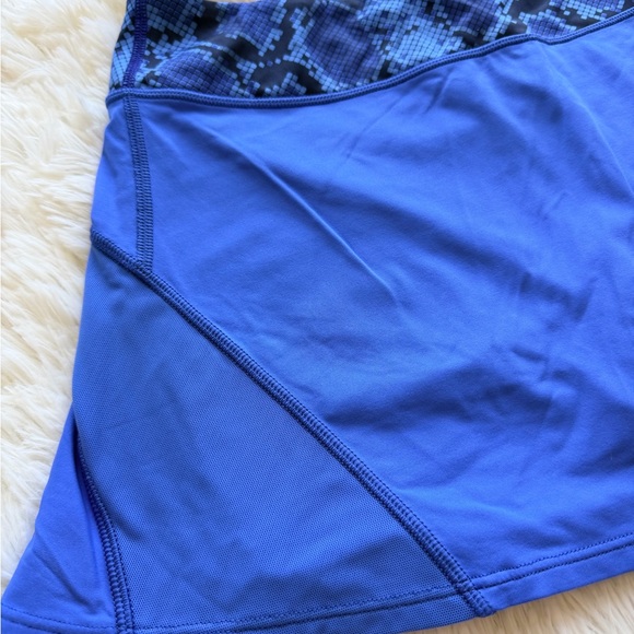 lululemon Royal Blue tennis skirt with Snake-Print Waistband - Picture 3 of 5